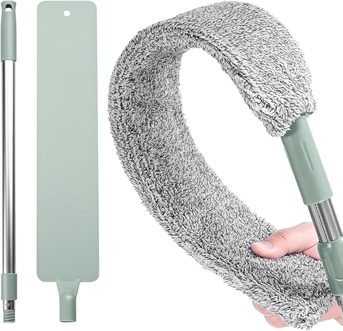 Retractable Gap Dust Cleaner – Extendable Microfiber Duster with Bendable & Removable Head, Washable Dusting Brush for Home, Kitchen, Car & Hard-to-Reach Areas (2)