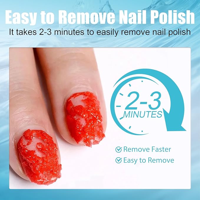 Quick Gel Nail Polish Remover, Easy Remove Gel Polish in 3 Minutes, No Need Soaking or Wrapping, Gel Remover for Nails, 15ml 2PCS