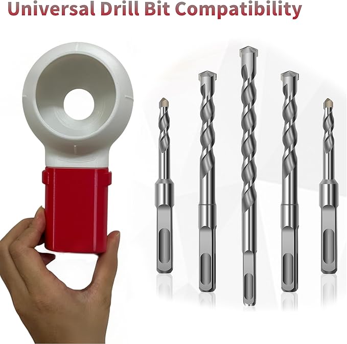 Drill Dust Collector Box 3D Printed Drill Dust Collection Multipurpose Catcher Bowl Mess-Free Wall Drilling Compatible with Most Drill Bits for Picture Hanging Painting Workshop Home Renovations