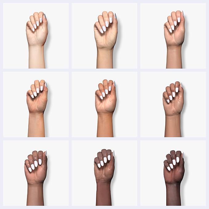 Double Rhythm 15ML Gel Nail Polish Pure Sheer Same Color Same Bottle Soak Off Gel Polish Art Manicure Salon DIY at Home for Women (White-A1093)