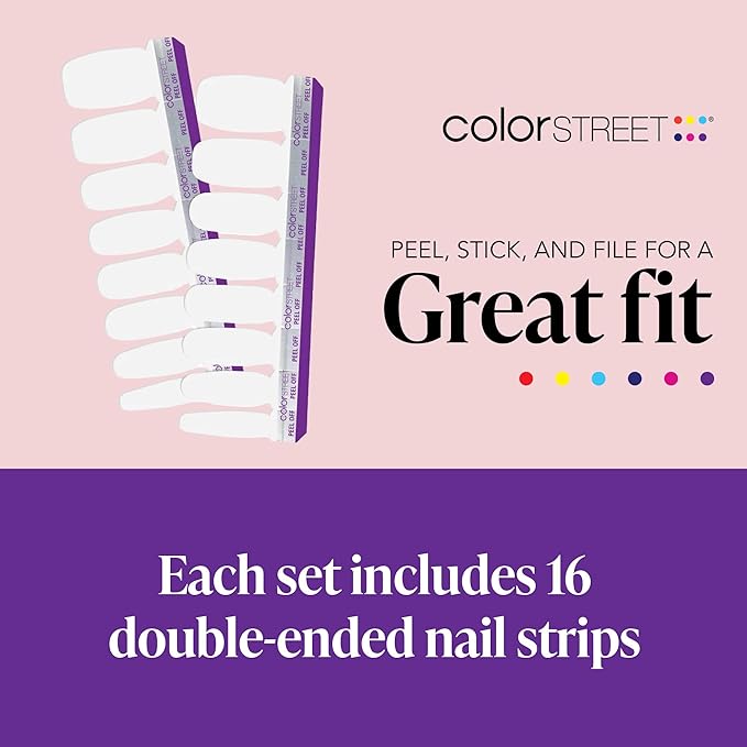Color Street Swiss and Tell Nail Strips
