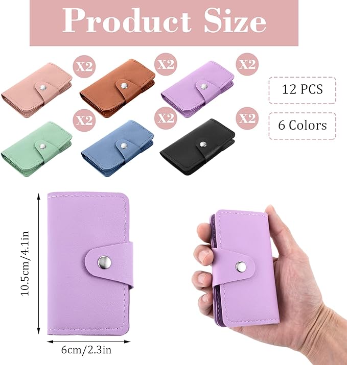 12 Sets Manicure Set, 7 in 1 Stainless Steel Nail Care Kit, Sturdy Manicure Tool Kits with Travel Case, Nail Grooming Kit Gift, for Men and Women(6 Colors)