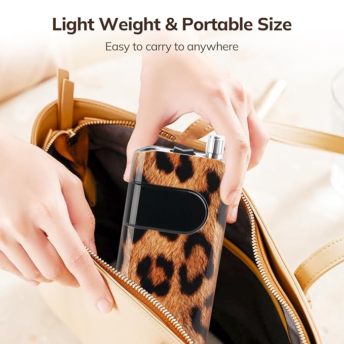 Lavinda 35000RPM Electric Nail Drill, Professional Cordless Nail Drill Machine Portable Rechargeable Nail Efile for Acrylic Gel Nails, Manicure Pedicure Tools for Salon Home Use-Leopard Print