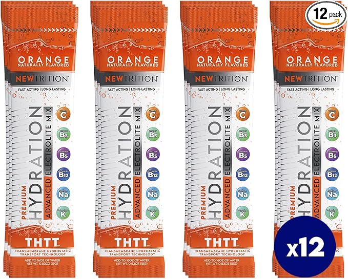 Hydration Powder, Electrolyte Powder Packets, Naturally Flavored Hydrating Packets for Water, Fast Acting Hydrate Electrolytes with Vitamins C & D