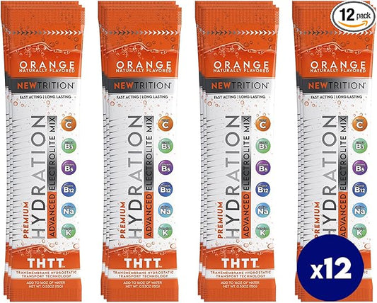 Hydration Powder, Electrolyte Powder Packets, Naturally Flavored Hydrating Packets for Water, Fast Acting Hydrate Electrolytes with Vitamins C & D