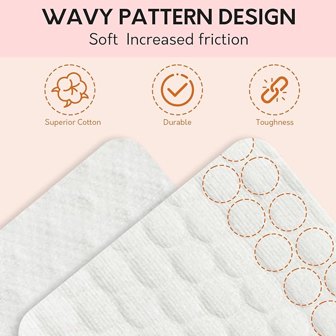 1000PCS Lint Free Nail Wipes- Wavy Pattern Nail Polish Remover Pads- Lint Free Wipes for Nail Polish, Eyelash Extensions, Nail Art- Prep Wipes for Manicure and Pedicure