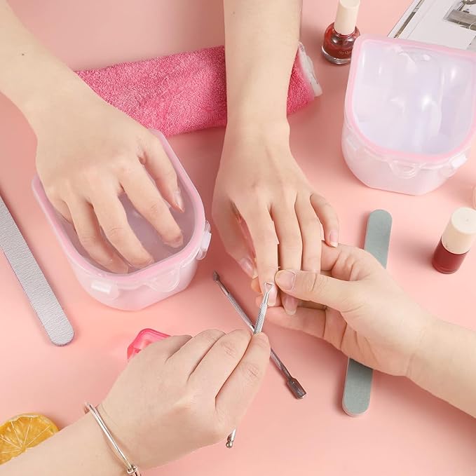 Nails Soaking Bowl Gel Nails Polish Remover Kits Manicure Bowl For Hand Dip Powder Remover Tools Nails Soak Off Bowl Set