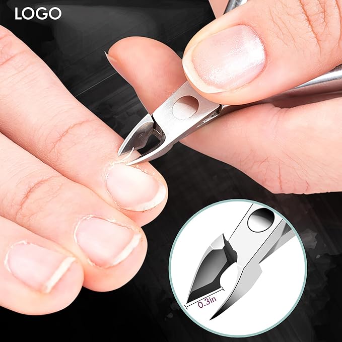 Professional Cuticle Cutter & Pusher Trimmer Manicure Tools with Double Spring– Perfect Nail Care Tool for Manicure & Pedicure Beauty at Home/Spa/Saloon