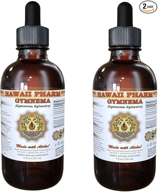 Hawaii Pharm Gymnema (Gymnema Sylvestre) Liquid Extract 2x2 oz