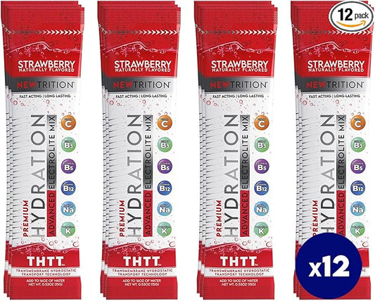 Hydration Powder, Electrolyte Powder Packets, Naturally Flavored Hydrating Packets for Water, Fast Acting Hydrate Electrolytes with Vitamins C & D