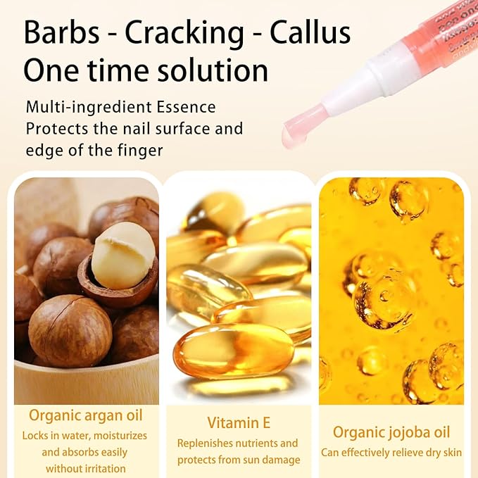 Cuticle Oil Pen for Nails Care,Nail Oil for Strength,Nourish Moisten Care to Reduce Nail Cracking and Dry for Weak peeling brittle and thin nails (12pcs pen, 1)