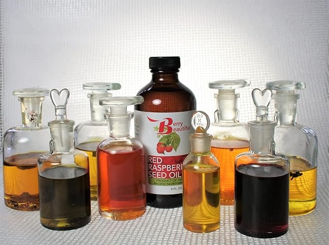 Red Raspberry Seed Oil - 8 fl oz - Cold-pressed from Raspberries grown by Northwest Berry Co-op farmers