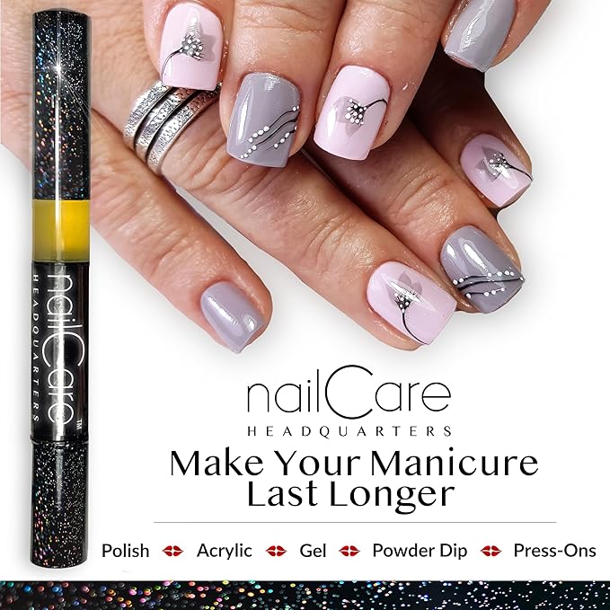 Nail Care Headquarters Cuticle Oil Pen for Nails - Nail Strengthener & Growth Serum for Damaged Nails, Hangnails w/Jojoba cuticle oil—Natural Fragrance - from Bliss Kiss