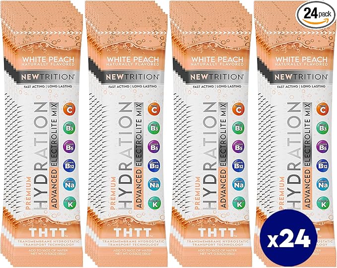 Hydration Powder, Electrolyte Powder Packets, Naturally Flavored Hydrating Packets for Water, Fast Acting Hydrate Electrolytes with Vitamins C & D