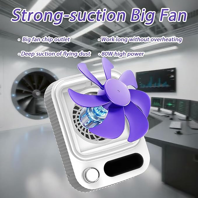 VYNTRA Nail Dust Collector Machine, Compact Vacuum Fan Dust Collector for Beginner with Reusable Filter, Powerful Dust Suction Machine Manicure Pedicure Tool for Low Noise Nail Polishing,Salon & Home