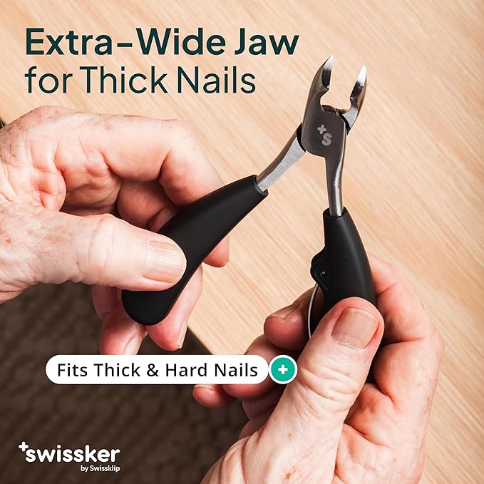 Swissklip Toenail Clippers | Heavy Duty Toe Nail Clippers I Toenail Clippers for Thick Nails I Big Toe Nail Clippers for Thick Toenails I Heavy Duty Nail Clippers for Thick Nail