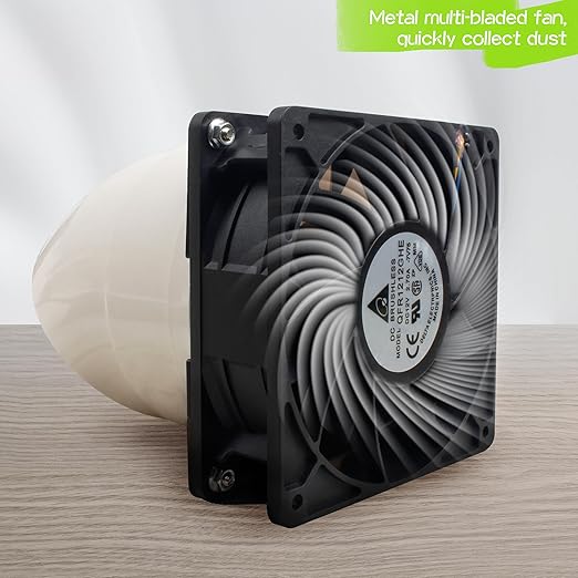Micro Exhaust Fan Vacuum Cleaner, Carving dust Recovery Device,Small Axial Exhaust Smoke Extractor Fan Kit for Woodworking and Jewelry Carving and polishing,DIY Soldering, 3D Printer