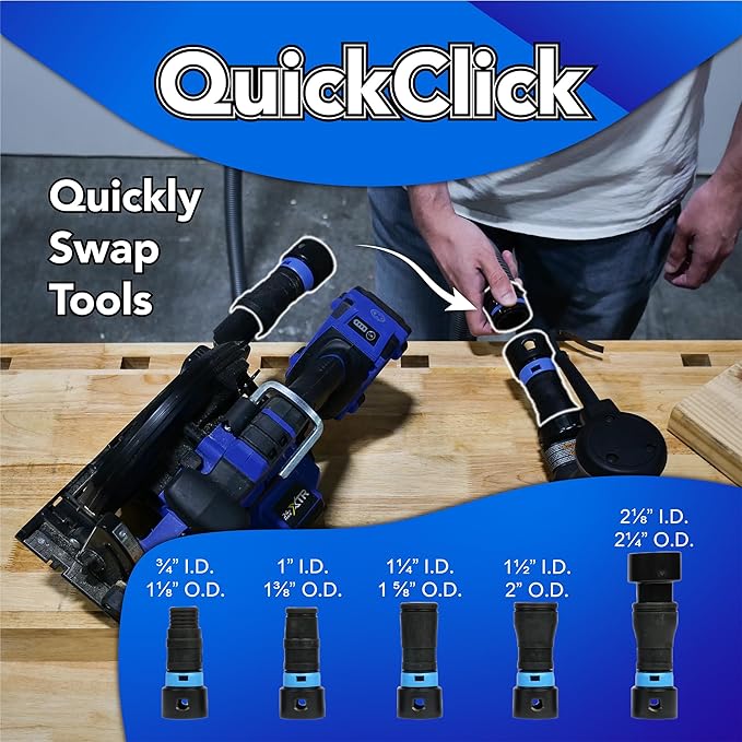 Cen-Tec Systems 97525 Quick Click Dust Collection Separator, Black