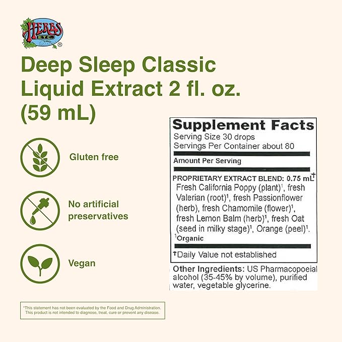 HERBS ETC. Deep Sleep, 2 FZ