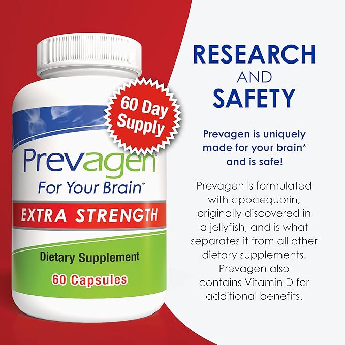 Prevagen Extra Strength - 180 Capsules (6 Month Supply) | Formulated for Your Brain | 20mg of Apoaequorin Plus Vitamin D3