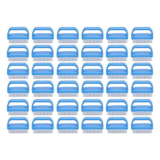 Superio Nail Scrubber Brush - All-Purpose Stiff Cleaning Brush for Fingernails, Toe, Foot & Hands - 24 Pack