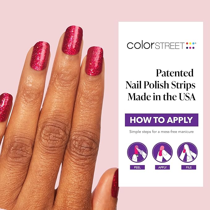 Color Street Cherry on Top Nail Strips