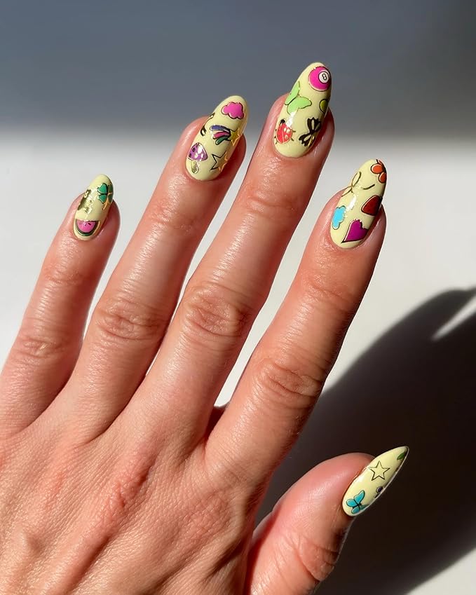 Deco Beauty Charmed Nail Stickers - Lightweight & Easy-to-Apply Nail Art with Trendy Designs - Durable & Long-Lasting Nail Stickers for Women, Ideal for DIY Manicures & Salon-Quality Nails