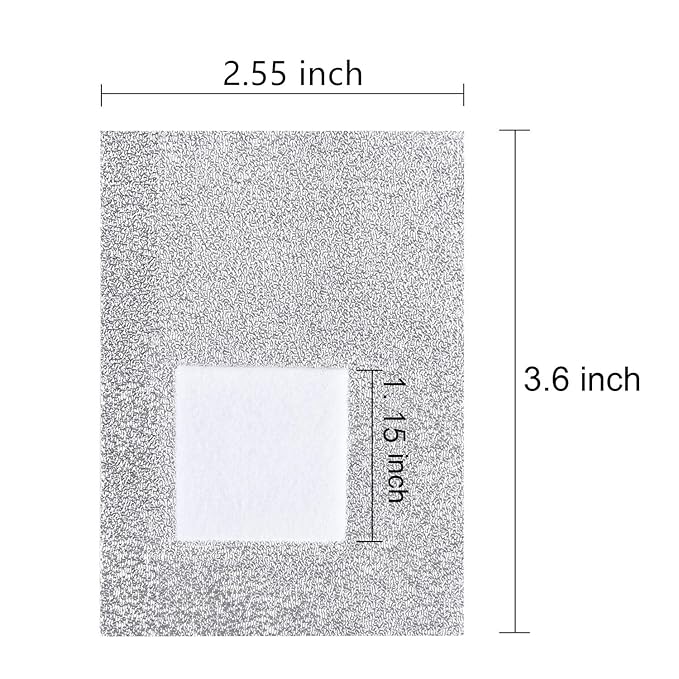 BTYMS 400 Pcs Gel Nail Polish Remover Wraps Nail Foil Wraps Soak Off Cotton Pads Lint Free Finger Nail Wipes