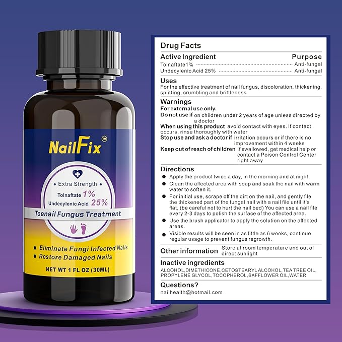 Toenail Fungus Treatment Extra Strength - Upgraded Toe Nail Fungus Treatments, Antifungal Nail Treatment with 25% Undecylenic Acid & Tea Tree Oil - Damaged Nails Foot Fungus Treatment Extra Strength