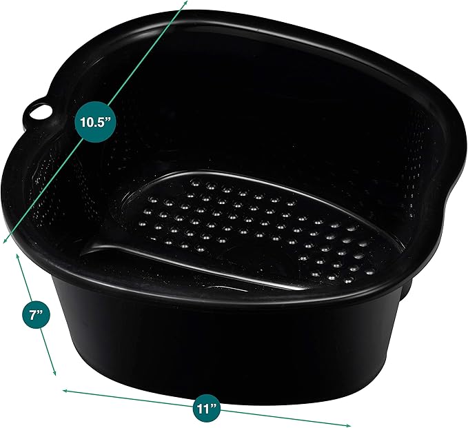 Foot Soaking Bath Basin – Large Size for Soaking Feet | Pedicure and Massager Tub for at Home Spa Treatment | Callus, Fungus, Dead Skin Remover