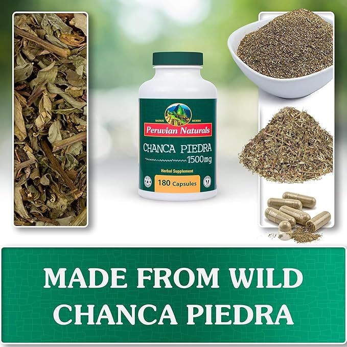 Chanca Piedra 360 Capsules Stone Breaker Kidney Cleanse Detox & Repair, Gallbladder Supplements - All-Natural Vegan Pills Chancapiedra Stonebreaker Kidney Stones Dissolver