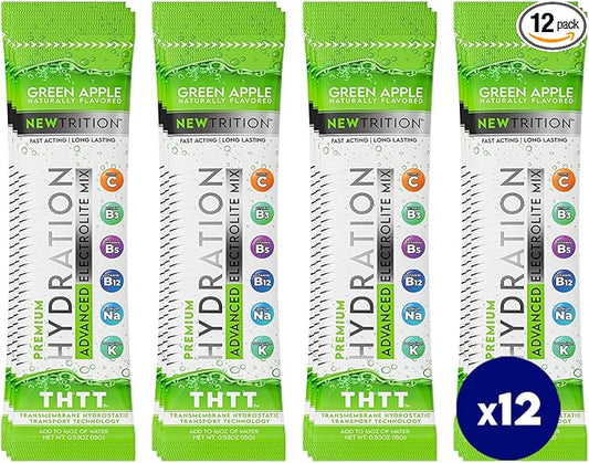 Hydration Powder, Electrolyte Powder Packets, Naturally Flavored Hydrating Packets for Water, Fast Acting Hydrate Electrolytes with Vitamins C & D