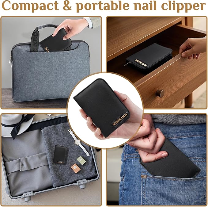 Manicure Set Professional Nail Clipper Kit-26 Pieces Stainless Steel Manicure Kit,Nail Care Tools with Luxurious Travel Case