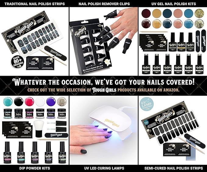 | 20 Exquisite Gel Nail Polish Strips w/Application Accessories - No UV/LED Lamp Required (Autumn Shades)