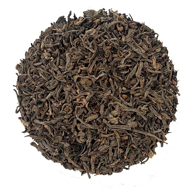 HOYNISE – USDA Organic Pu-erh Tea Loose Leaf- Chinese Yunnan Ripe Puerh Tea - Zero Artificial Flavorings & Additives - High Mountain Grown, 100g/3.5oz