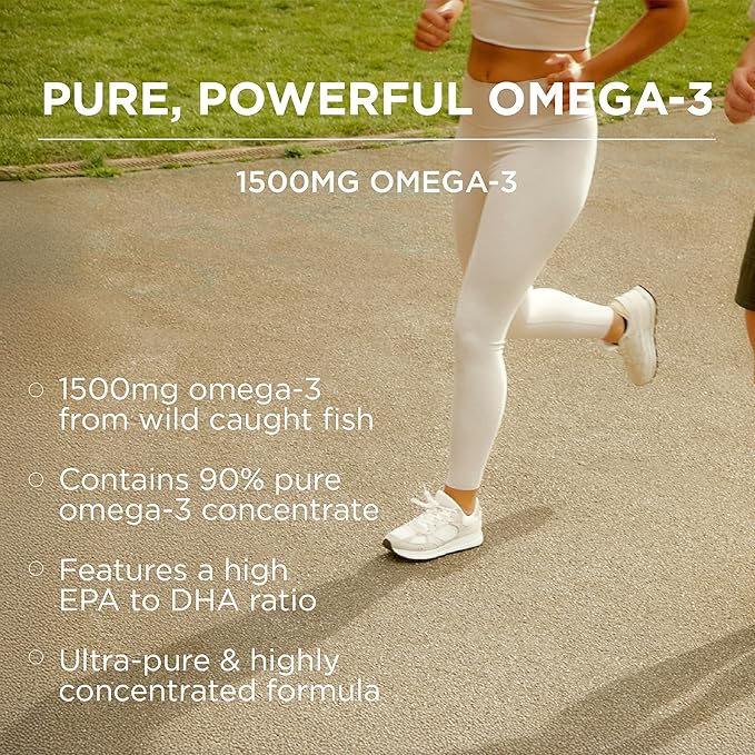 Omax3 4 Boxes Ultra-Pure Omega-3 Fish Oil Pills | High Concentration EPA DHA,1500 MG, Gluten Free, Non-GMO, Made in USA, 240 Softgels Blister Packs (4 Boxes)