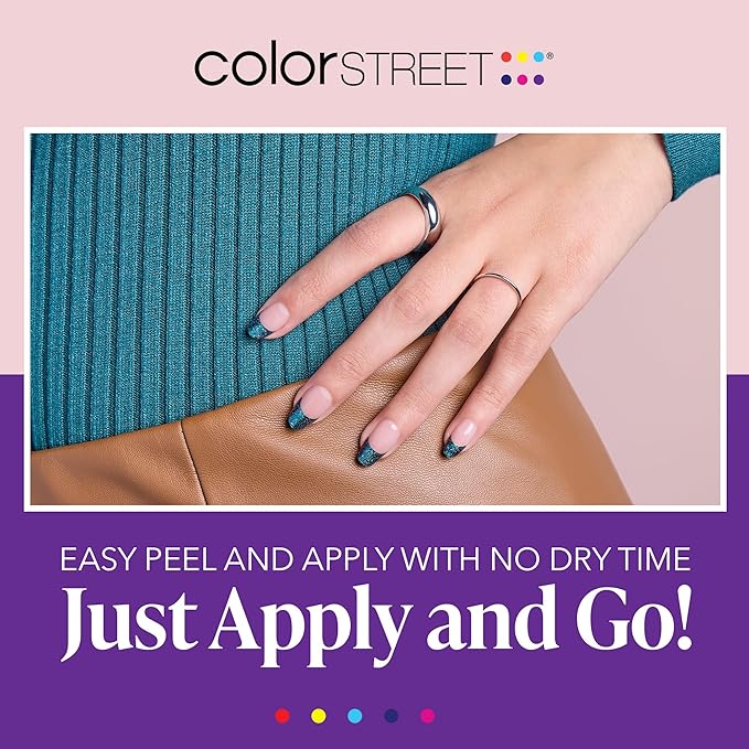 Color Street Alaskan Sky Tips Nail Strips